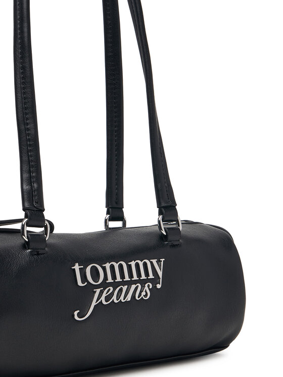 Tommy Jeans Tommy Jeans Τσάντα Tjw Bold Script Shoulder Barrel AW0AW19055 Μαύρο