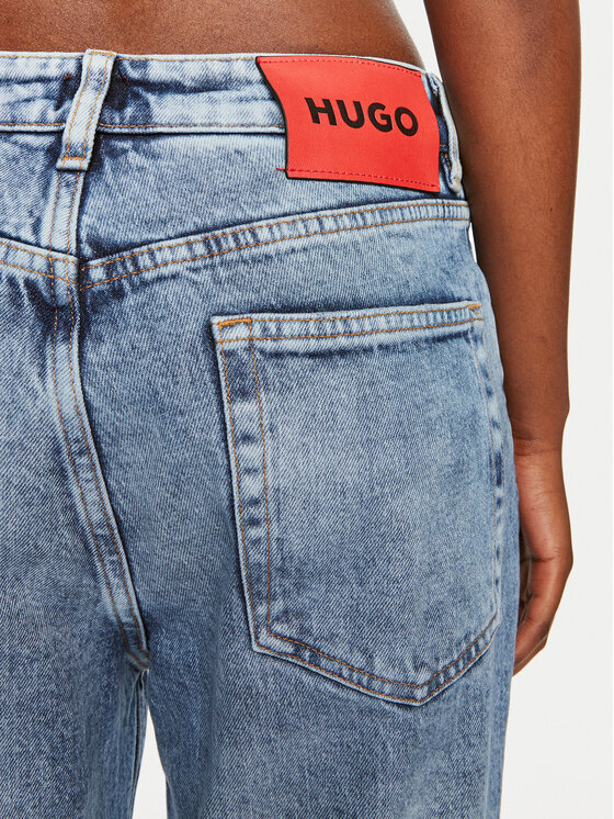 HUGO Hugo Džinsai 50519919 Mėlyna Mom Fit
