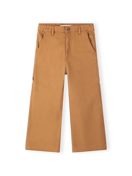 minoti minoti Spodnie materiałowe 33PANT269 Brązowy jasny Relaxed Fit