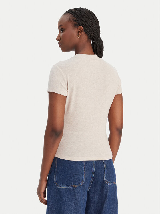 Guess Guess Tričko W6RP99 KCNH2 Béžová Regular Fit