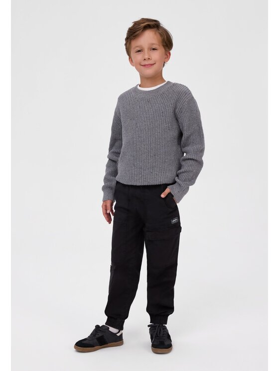 minoti minoti Spodnie cargo 33PANT251 Czarny Cargo Fit