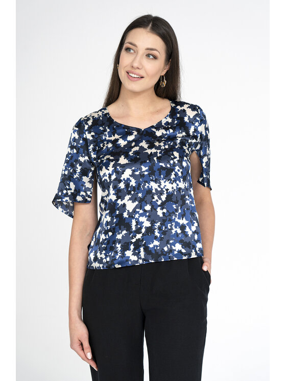 Ciepielewska Ciepielewska Bluzka SALMA Czarny Flattering Fit