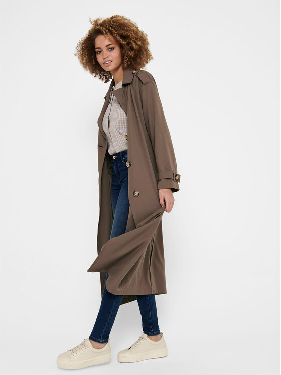 ONLY ONLY Trench 15217799 Marrone Relaxed Fit