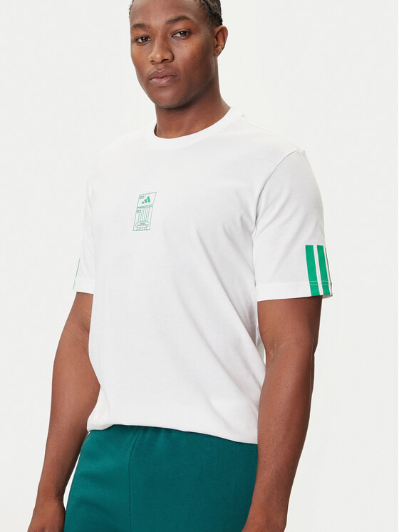 adidas adidas T-Shirt Stadium Ticket JM6473 Bílá Loose Fit
