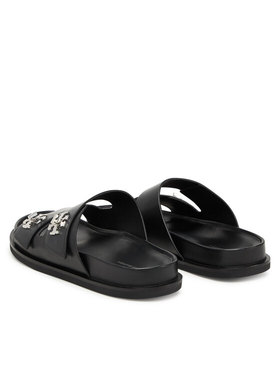 Tory Burch Tory Burch Şlapi T Lock Sport Slide 175640 Negru