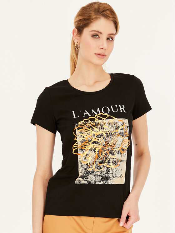 L’AF L’AF T-Shirt Lola Czarny Basic Fit