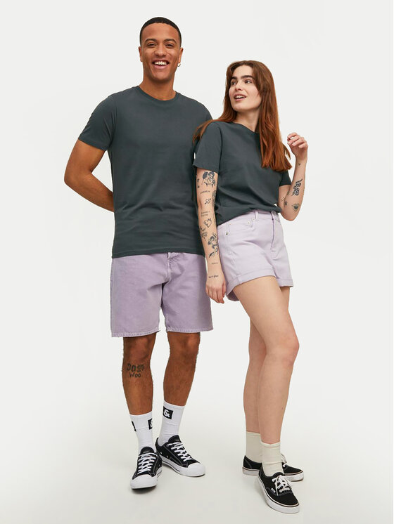 Jack&Jones Jack&Jones T-shirt Organic Basic 12156101 Siva Slim Fit
