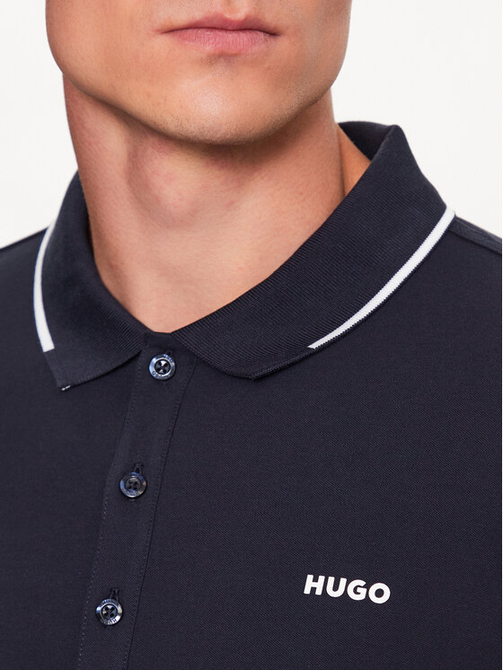 HUGO Hugo Polokošeľa 50467344 Tmavomodrá Slim Fit
