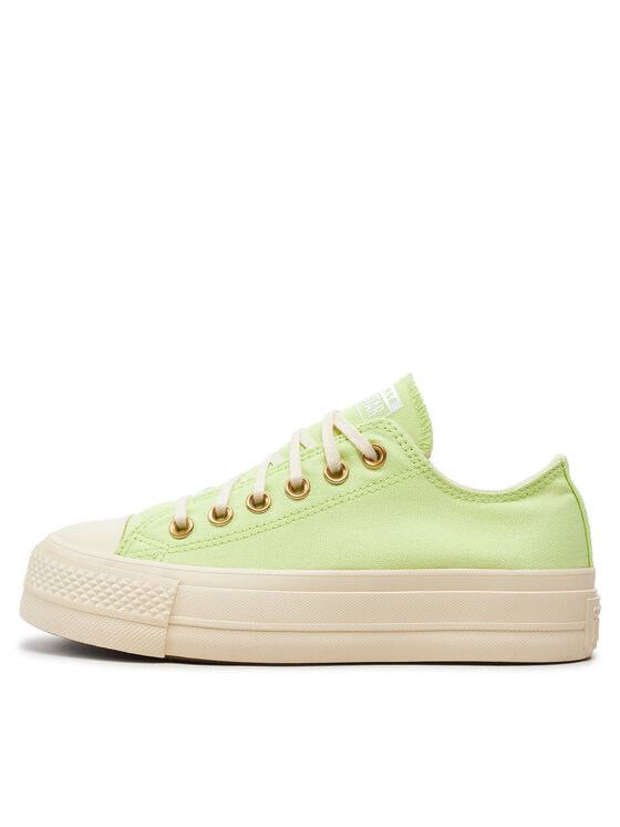 Converse Converse Tenisice Chuck Taylor All Star Lift Platform Ox A09913C Zelena