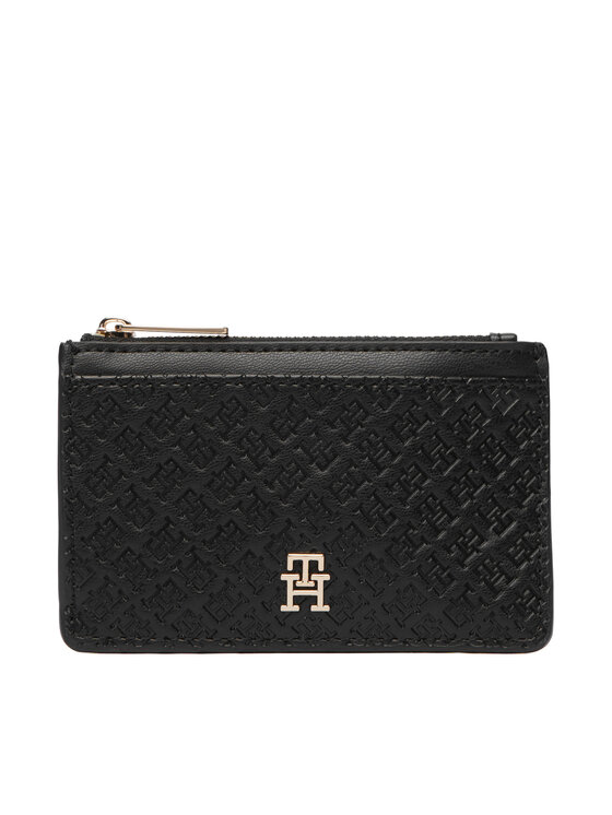 Tommy Hilfiger Tommy Hilfiger Kreditinių kortelių dėklas Th Icon Long Cc Holder Mono AW0AW19166 Juoda