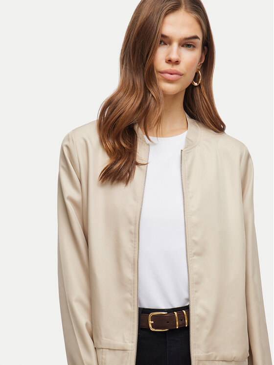 Vila Vila Bomber-jakk Papaya 14100221 Beež Regular Fit