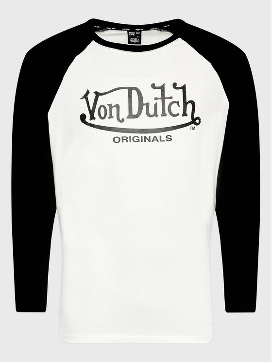 Von Dutch Von Dutch S dlouhým rukávem Lane 6 324 009 Bílá Relaxed Fit