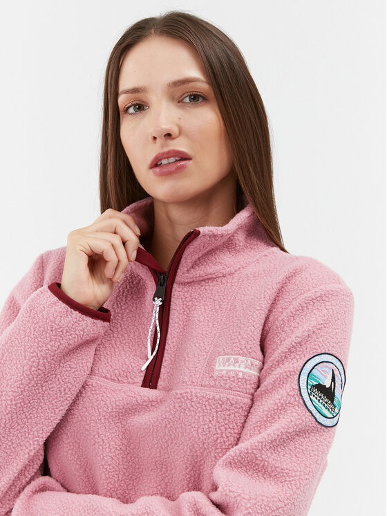 Napapijri Felpa di pile NP0A4HBQ Rosa Regular Fit