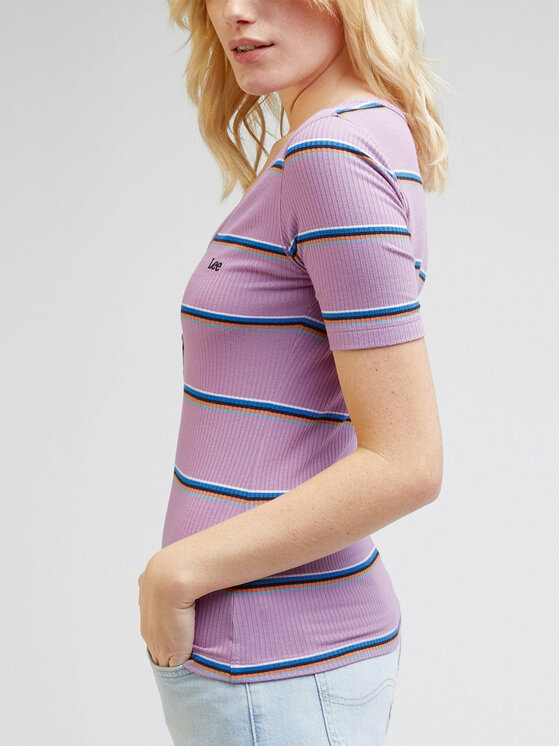 Lee Lee T-krekls L44KIQ63 112333689 Violets Slim Fit