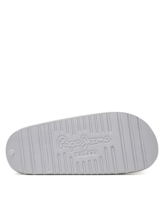 Pepe Jeans Pepe Jeans Klapki Beach Slidemet PLS70165 Srebrny