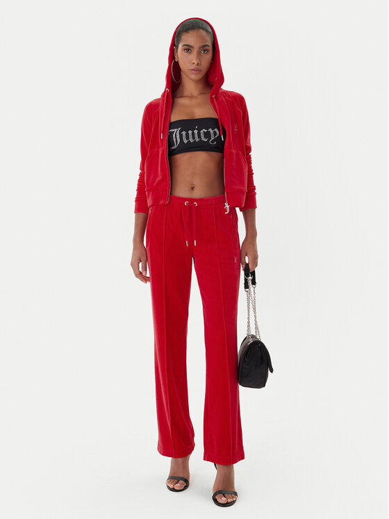 Juicy Couture Juicy Couture Sweatshirt Madison JCWAS225306 Rot Slim Fit