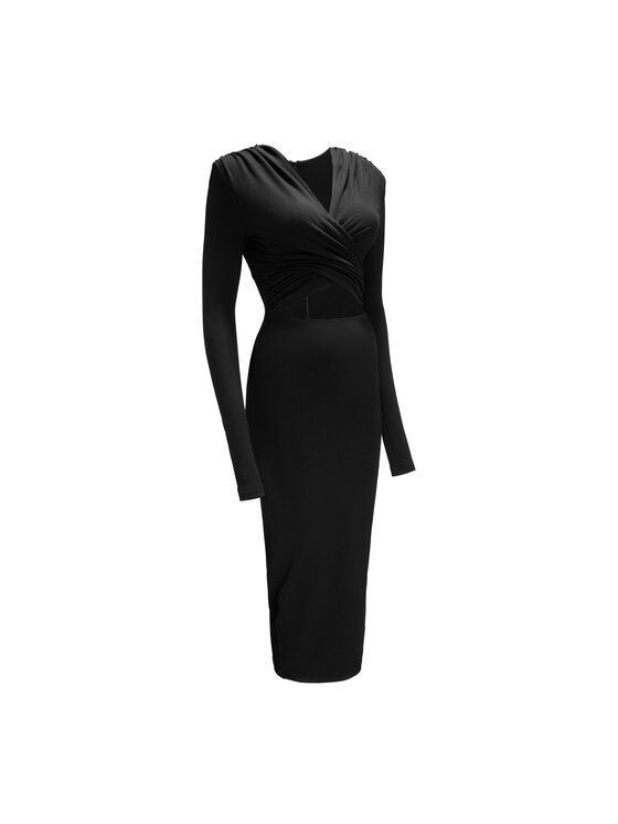 La Mania La Mania Vestito da giorno DOPAMINE Nero Classic Fit