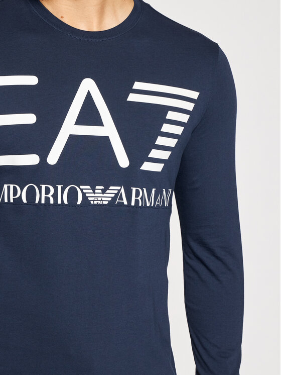 EA7 Emporio Armani EA7 Emporio Armani Longsleeve 6KPT30 PJ6EZ 1554 Granatowy Regular Fit