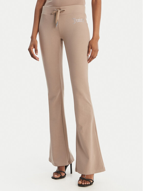 Juicy Couture Pantaloni trening Christine JCWBJ126309 Bej Flared Leg
