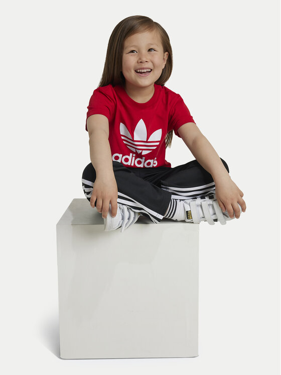 adidas adidas Футболка adicolor Trefoil IY2387 Червоний Regular Fit