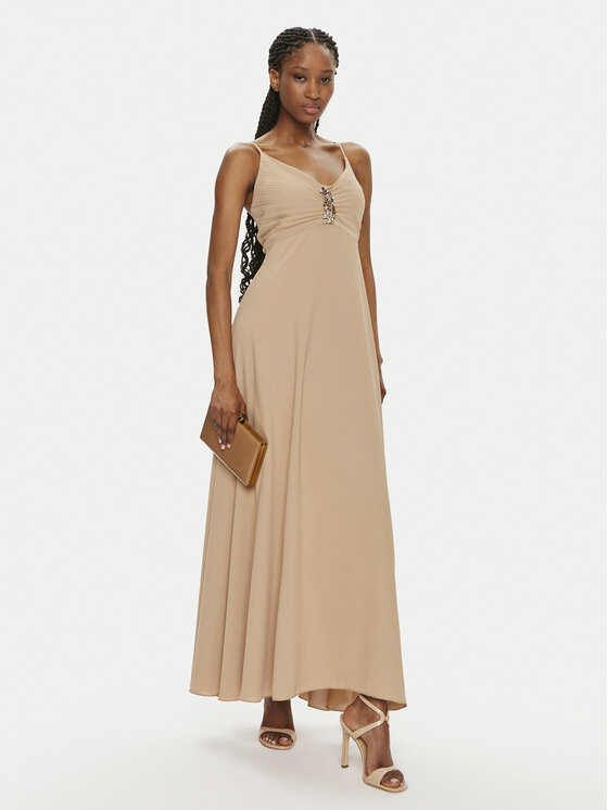 Rinascimento Rinascimento Abendkleid CFC0119076003 Beige Regular Fit