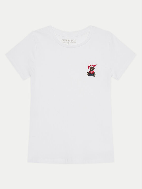 Guess T-Shirt J5RI44 J1314 Biały Regular Fit