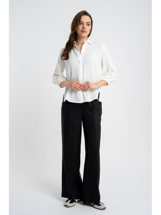 CLICK CLICK Πουκάμισο 10-6699 Λευκό Loose Fit