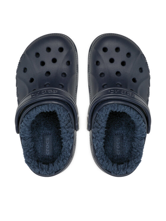 Crocs Crocs Klapki Baya Lined Clog K 207500-463 Granatowy