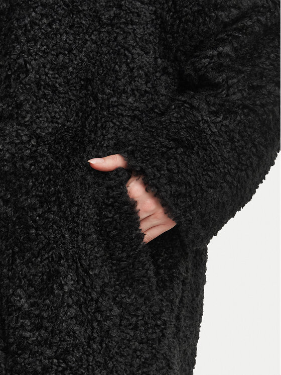 HUGO HUGO Kunstfellmantel Malite-1 50570962 Schwarz Oversize