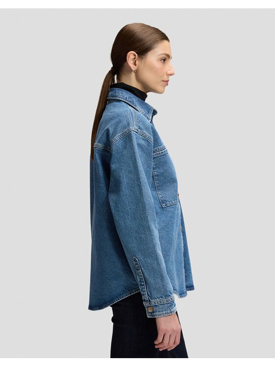 Lee Lee Koszula RELAXED UTILITY OVERSHIRT Niebieski Relaxed Fit