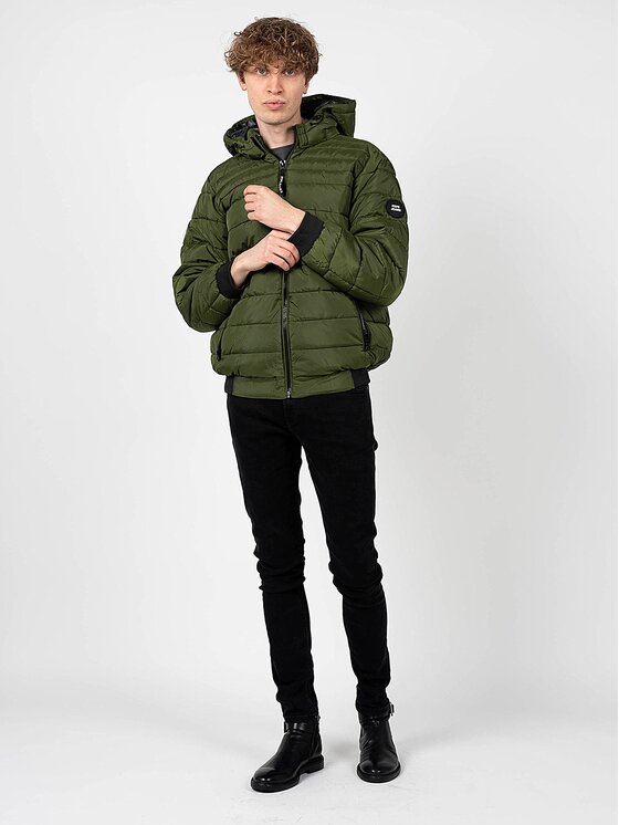 Pepe Jeans Pepe Jeans Μπουφάν μεταβατικό PM402598 | James Πράσινο Regular Fit