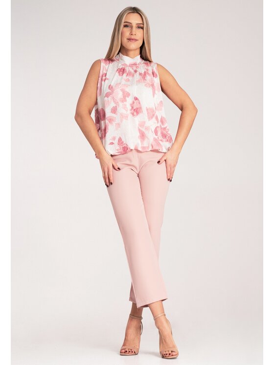 FIGL FIGL Blúzka M1143 Ružová Regular Fit
