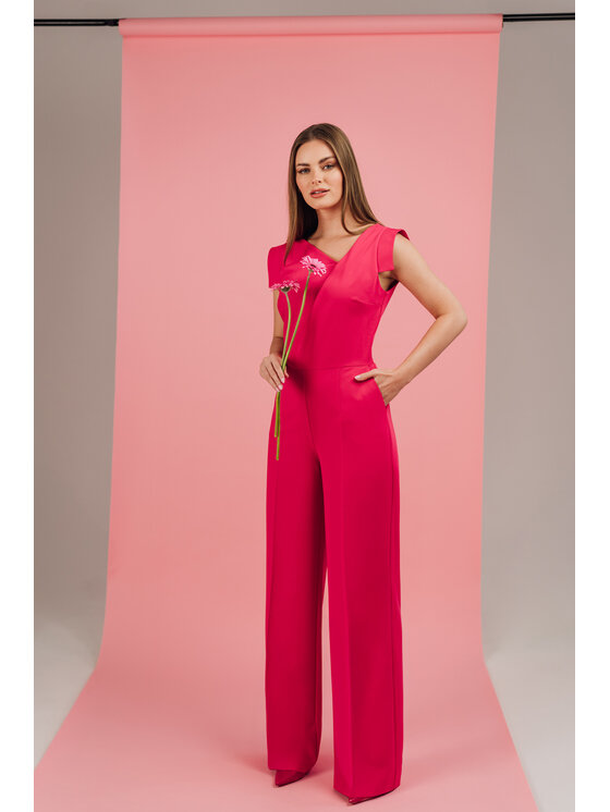 Stylove Stylove Kombinezon S407 Różowy A-Line Fit