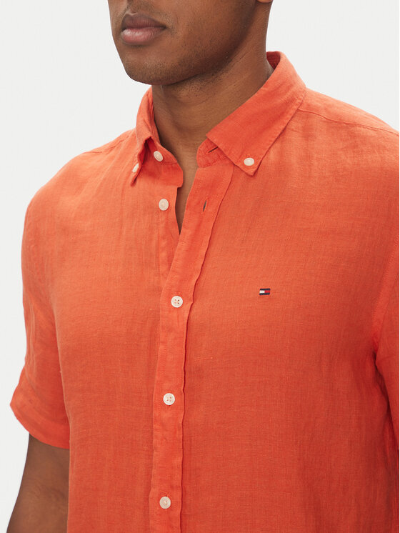 Tommy Hilfiger Tommy Hilfiger Camicia MW0MW35207 Arancione Regular Fit