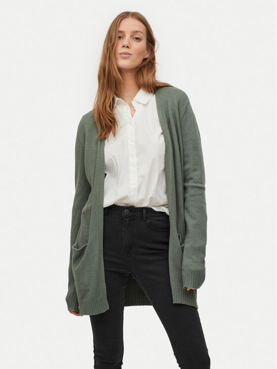 Vila Vila Strickjacke Ril 14044041 Grün Regular Fit