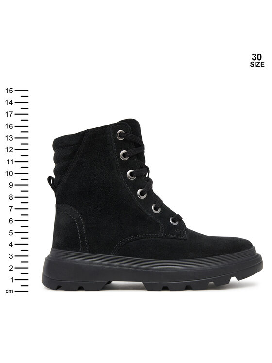 Geox Geox Polokozačky J Kiddartah Wpf J56NDA 00022 C9999 S Černá