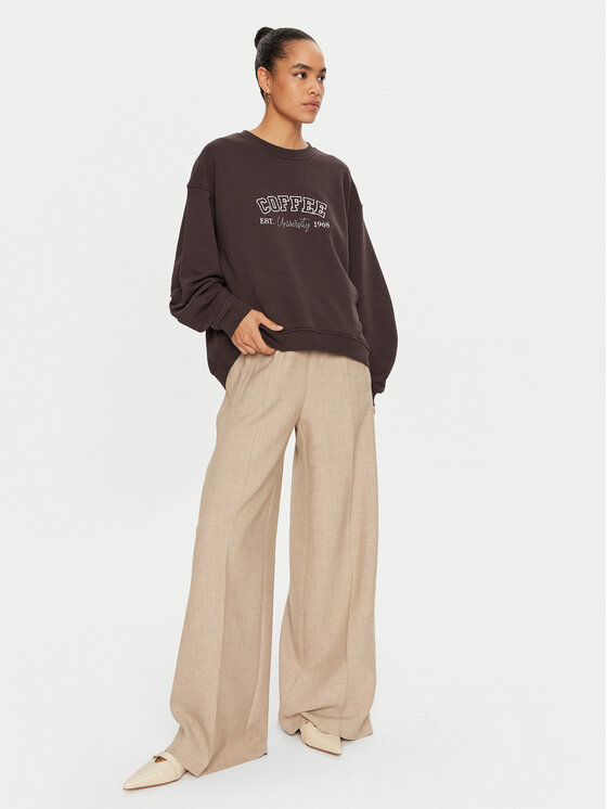 ViCOLO ViCOLO Bluză RS0059 Maro Relaxed Fit