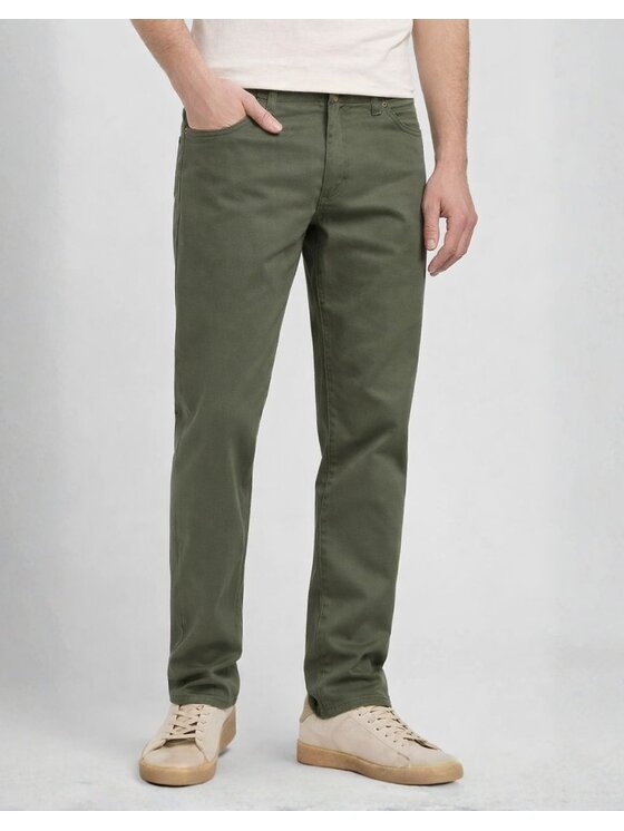 Lee Lee Spodnie materiałowe SLIM FIT MVP Zielony Slim Fit