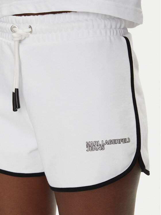 KARL LAGERFELD KARL LAGERFELD Спортивні шорти A2W10095 Білий Regular Fit