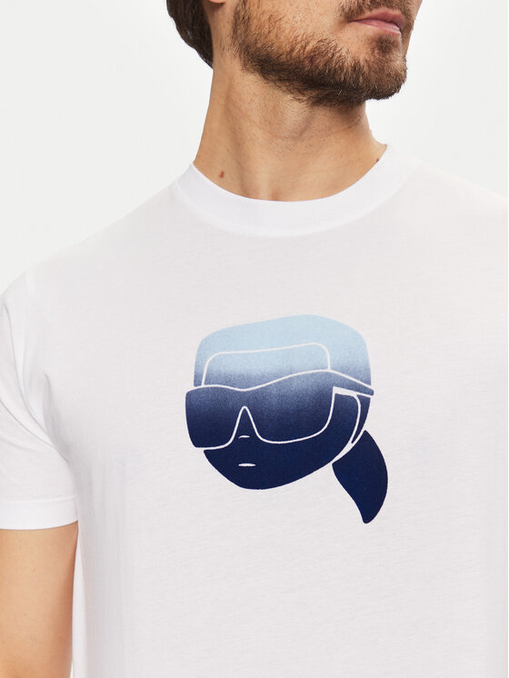 KARL LAGERFELD KARL LAGERFELD T-Shirt 755426 551242 Biały Regular Fit