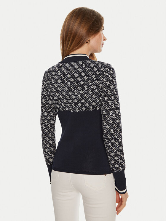 Guess Guess Džemperis W3BR81 Z37K0 Gaiši zils Slim Fit