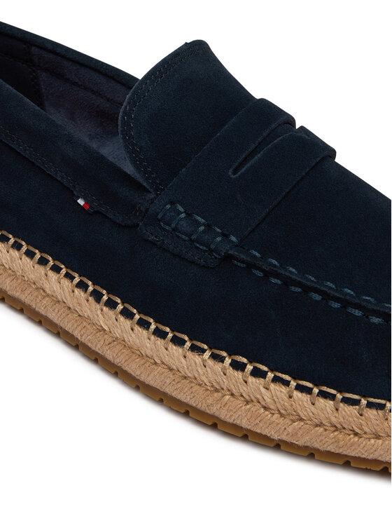 Tommy Hilfiger Tommy Hilfiger Espadrilky Flexible Hilfiger Sde Espadrille FM0FM05794 Tmavomodrá