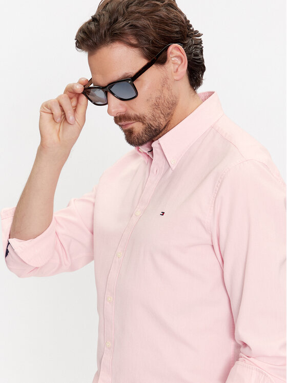Tommy Hilfiger Tommy Hilfiger Koszula MW0MW32904 Różowy Regular Fit