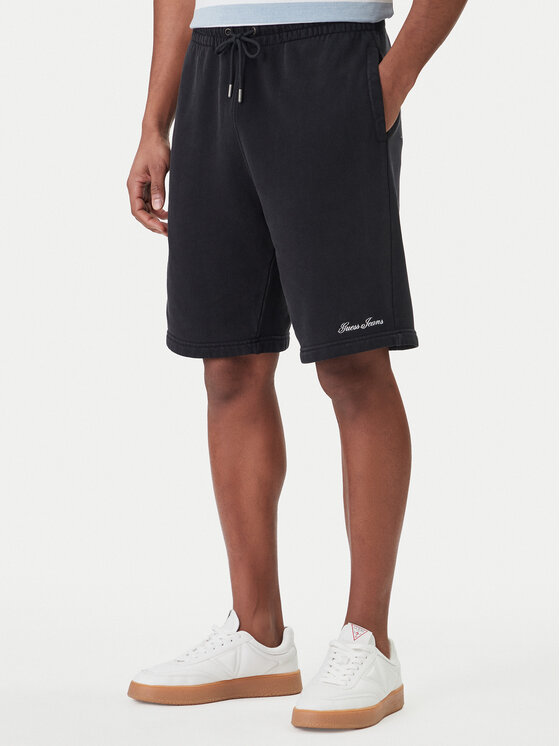 Guess Jeans Guess Jeans Спортни шорти M6GD49 KCPR1 Черен Regular Fit