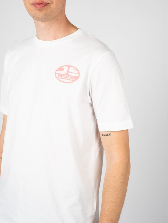 Diesel Diesel T-Shirt A06495 0GRAI Λευκό Regular Fit