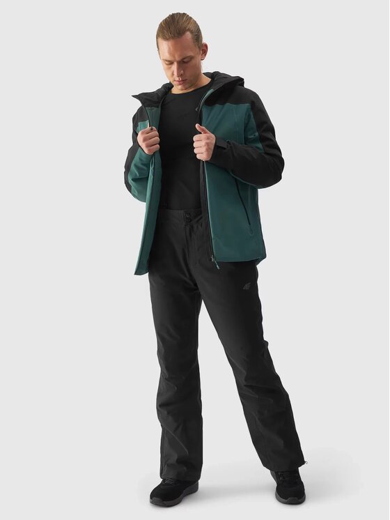 4F 4F Giacca da sci 4FWAW24TTJAM579-46S Verde Regular Fit
