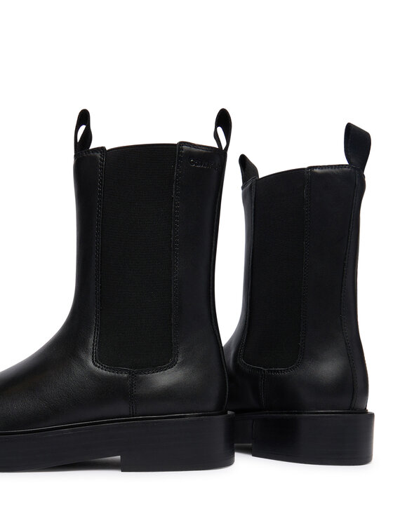 Calvin Klein Calvin Klein Klassische Stiefeletten Convate Welt Chelsea Lth YW0YW01905 Schwarz