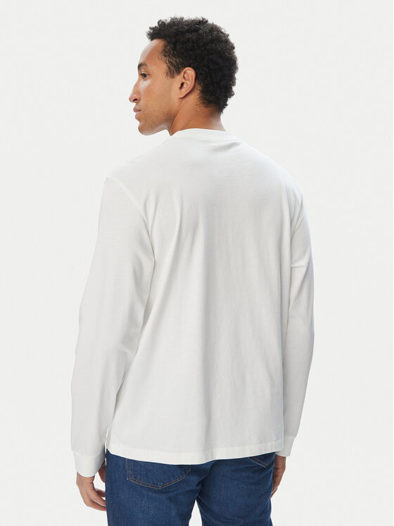 Calvin Klein Jeans Calvin Klein Jeans S dlouhým rukávem Easy LV04RD247G Bílá Regular Fit
