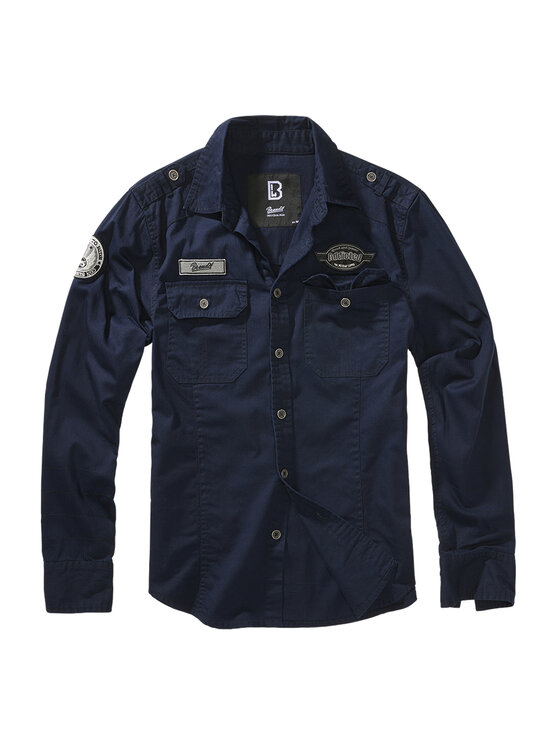Brandit Brandit Koszula 4023.8.7XL Granatowy Regular Fit