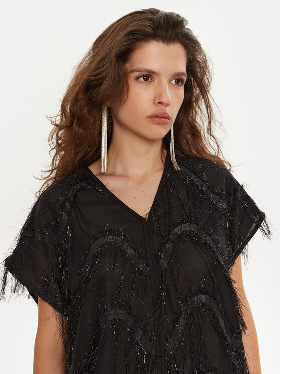 Bruuns Bazaar Bruuns Bazaar Kokteilinė suknelė Nellat BBW4197 Juoda Loose Fit